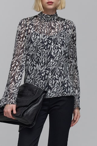 Blusa - Marfim e preto - IKKS