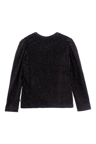 Blusa em veludo - Preto - IKKS Junior