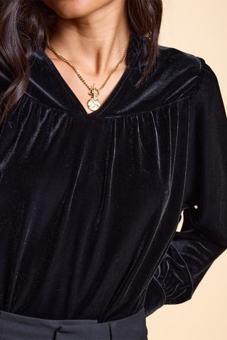 Blusa em veludo - Preto