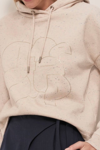 Sweat com capuz - Marfim e dourado