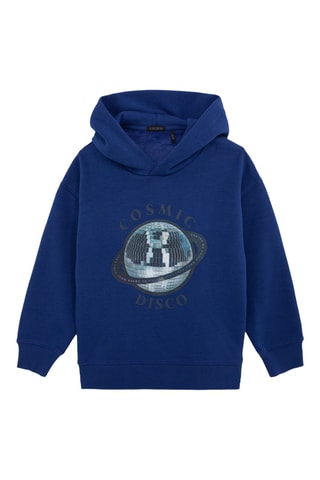 Sweat com capuz - Azul-cobalto