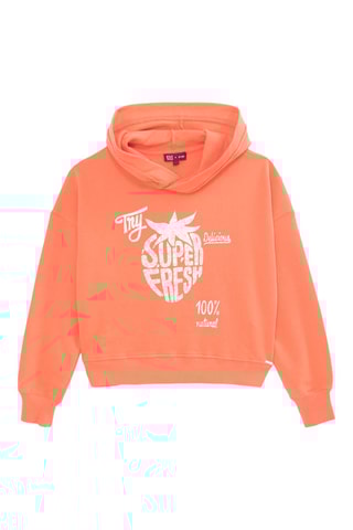 Sweat com capuz - Laranja - IKKS