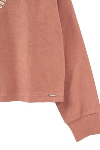 Sweat com capuz - Vermelho-tijolo