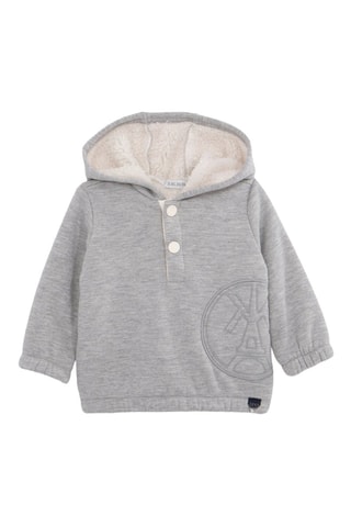 Sweat com capuz - Cinzento mesclado - IKKS