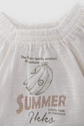 Calções e t-shirt - Cru e caqui - IKKS