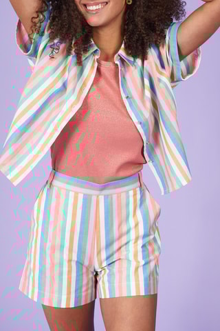 Calções - Rosa e azul - I.Code