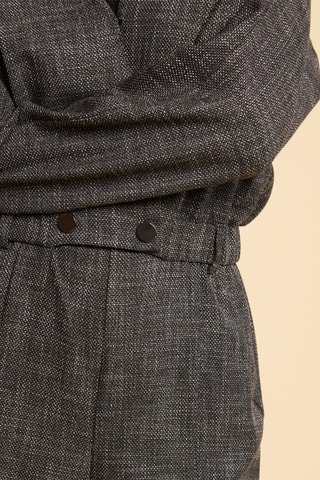 Macacão curto - Cinzento mesclado