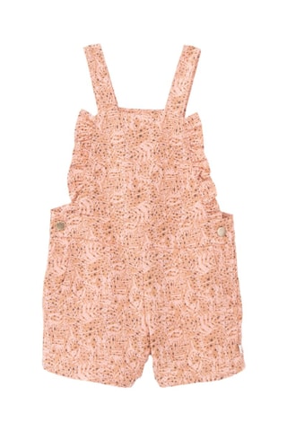 Jardineiras e t-shirt - Branco e pêssego - IKKS