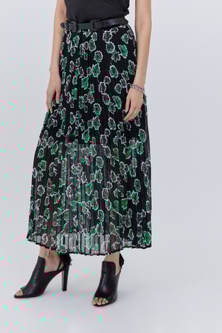 Saia plissada - Preto - IKKS