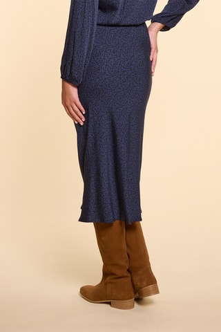 Saia comprida - Azul-marinho