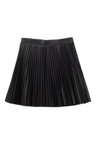 Saia plissada cintura alta - Preto - IKKS