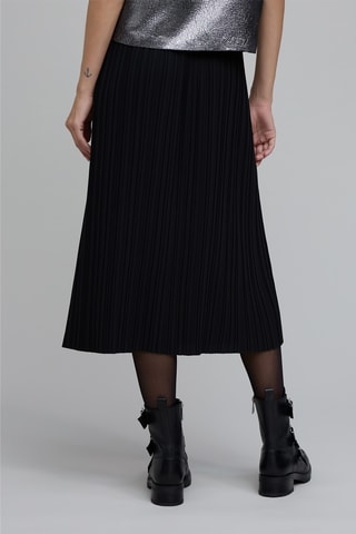 Saia plissada - Preto