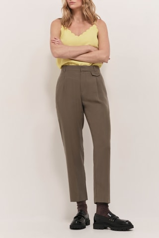 Calças de fato - Caqui - One Step