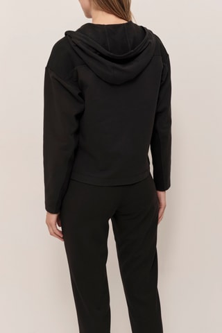 Casaco de malha com capuz - Preto - One Step