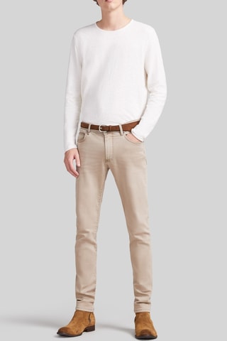 Calças de ganga slim - Bege - IKKS 