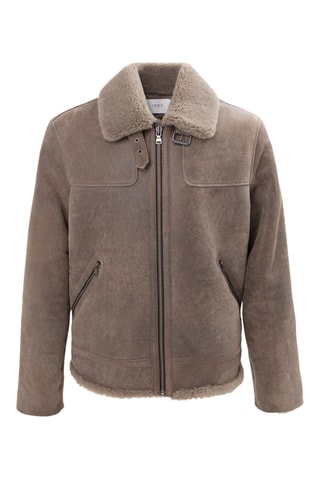 Casaco em couro - Bege ­mesclado - IKKS 