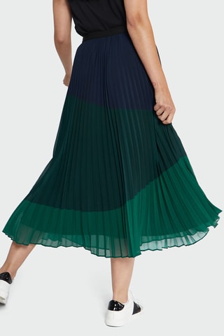 Saia plissada - Verde-escuro - I.Code