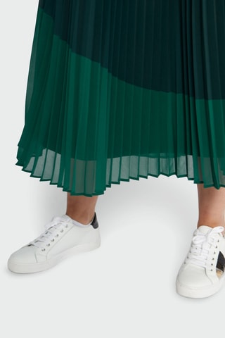 Saia plissada - Verde-escuro - I.Code