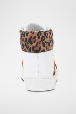 Sapatilhas subidas em couro - Branco - I.Code