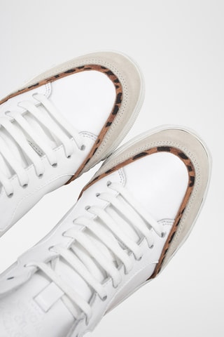 Sapatilhas subidas em couro - Branco - I.Code