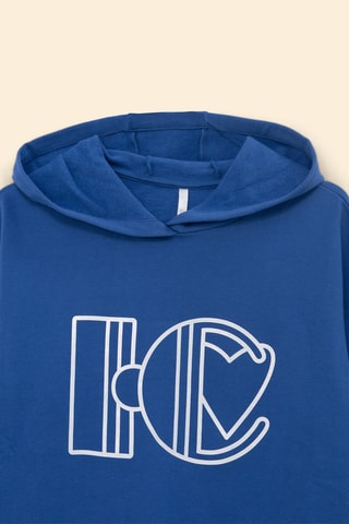 Sweat com capuz - Azul - I.Code