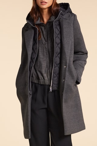 Sobretudo com capuz - Antracite - I.Code