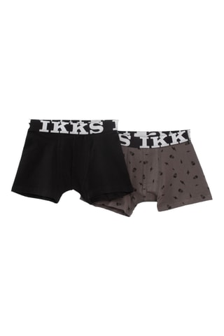 2 boxers - Preto e cinzento - IKKS Júnior
