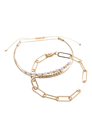 2 pulseiras - Dourado - IKKS Júnior