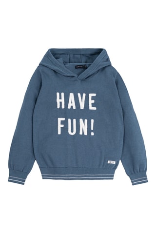 Camisola com capuz - Azul - IKKS Júnior