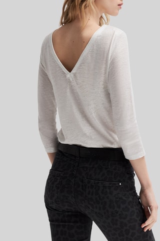 Top em linho - Esbranquiçado - IKKS 