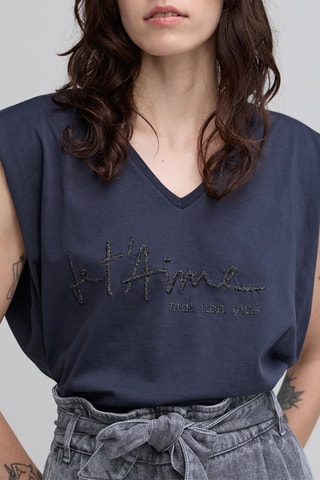 Top - Azul-marinho - IKKS 