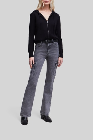 Casaco de malha com capuz - Preto - IKKS 