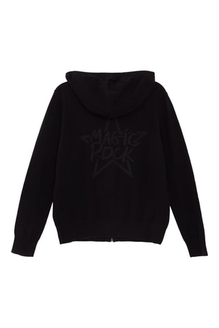 Casaco de malha com capuz - Preto - IKKS 