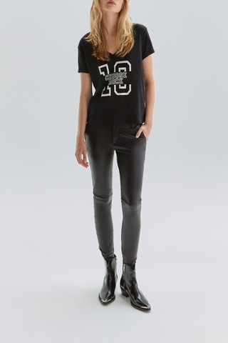 T-shirt em linho - Preto - IKKS 