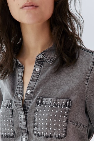 Camisa de ganga - Cinzento - IKKS 