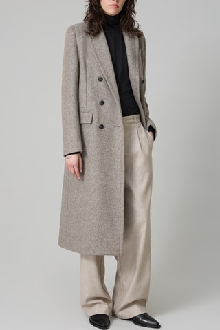 Sobretudo de lã - Bege ­mesclado - IKKS 