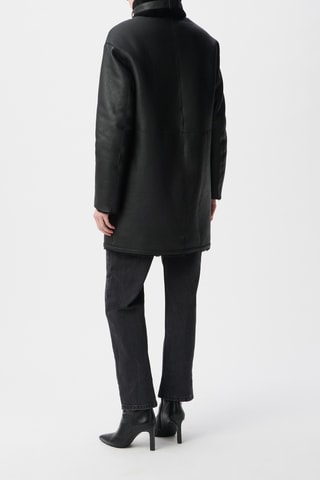 Sobretudo reversível em couro- Preto - IKKS 
