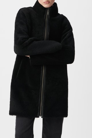 Sobretudo reversível em couro- Preto - IKKS 