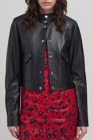 Casaco em couro - Preto - IKKS 