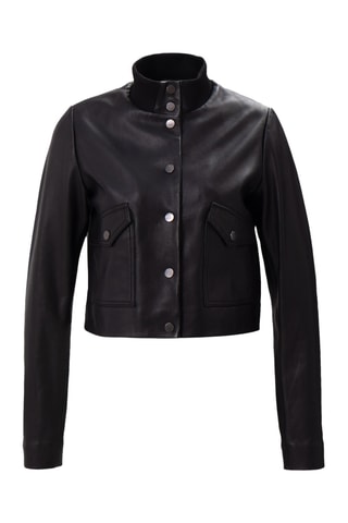 Casaco em couro - Preto - IKKS 