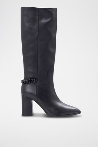 Botas em couro - Preto - IKKS 