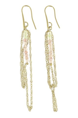 Boucles d'oreilles - Calcites et quartz