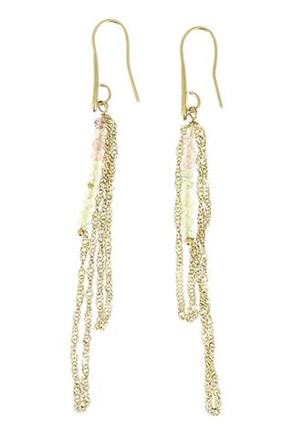 Boucles d'oreilles - Calcites et quartz