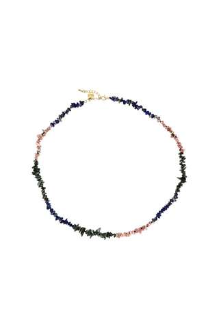 Collier - Rhodonites, lapis lazuli et séraphinites