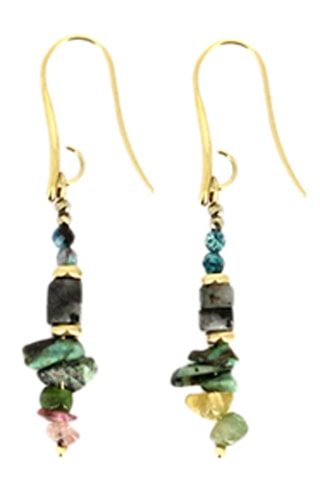 Boucles d'oreilles - Émeraudes