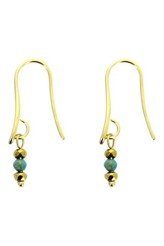 Boucles d'oreilles - Turquoises africaines, hématites et turquoises
