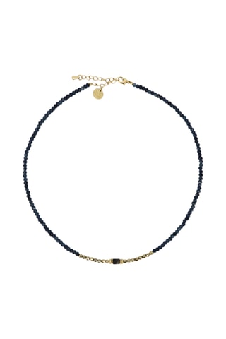 Collier - Saphirs, labradorites et hématites