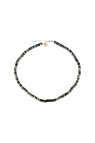 Collier Alison - Turquoises, hématites et bronzites