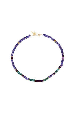 Collier Alison - Nacre Heishi et hématites