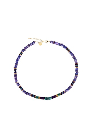 Collier Alison - Nacre Heishi et hématites